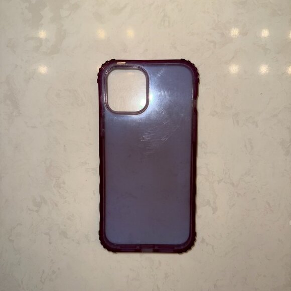 Protective Purple Transparent Case for iPhone 12 Pro Max - Picture 5 of 6